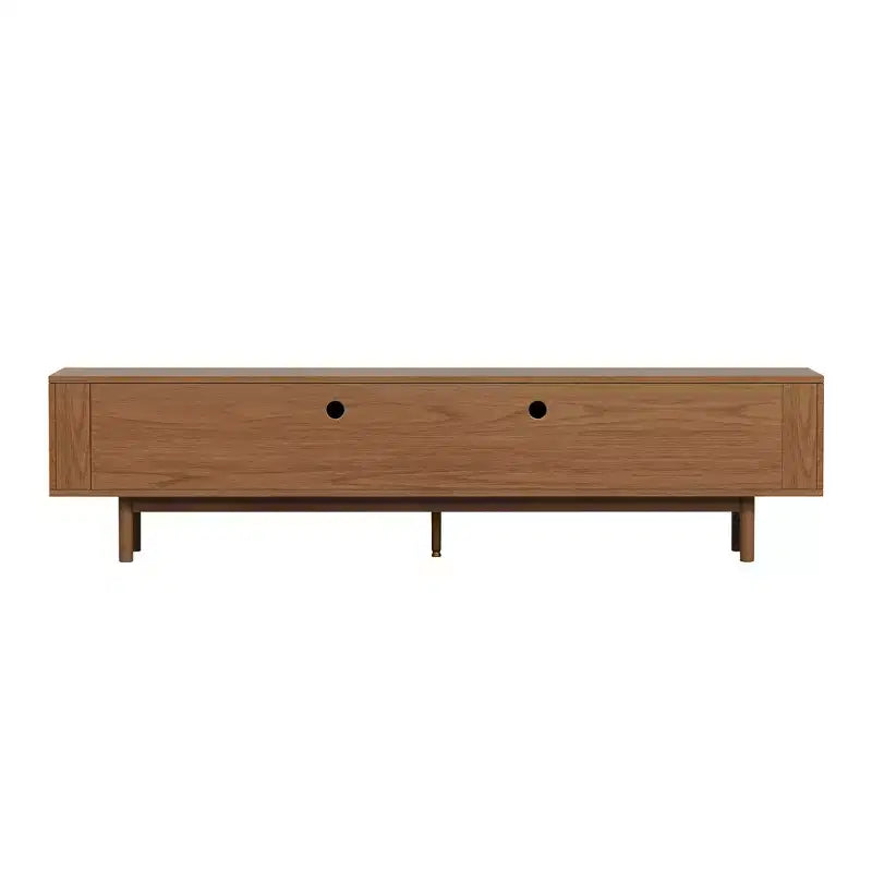 Meuble TV et console média Mid-Century Modern 220 cm et centres de divertissement avec grand espace de rangement