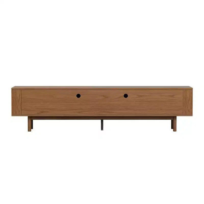 Meuble TV et console média Mid-Century Modern 220 cm et centres de divertissement avec grand espace de rangement