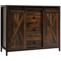 Buffet Cabinet Kitchen Sideboard with Sliding Barn Doors