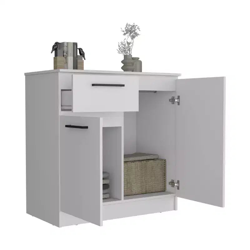 Buffet de Rangement avec Tiroir et 2 Portes, Buffet Moderne avec Rangement, Meuble de Rangement d'Appoint