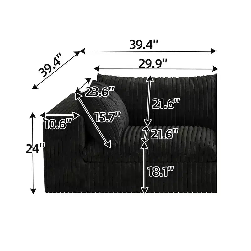 Canapé modulaire compressible à monter soi-même pour le salon