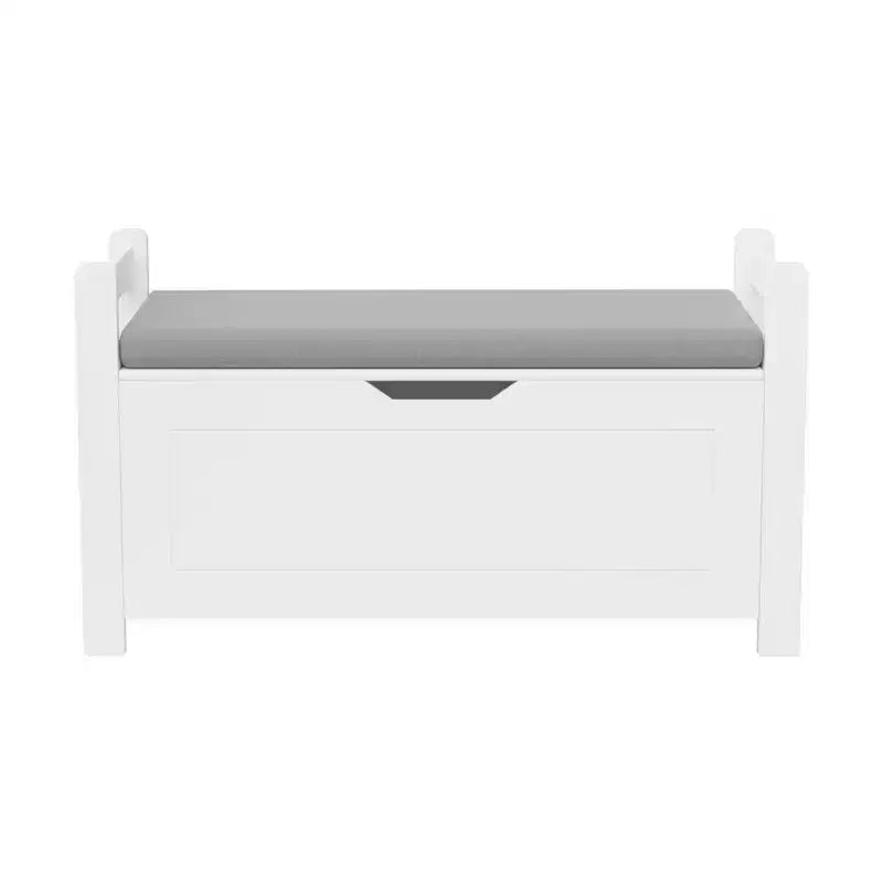 Coffre à jouets pour enfants, organisateur de rangement de jouets, grande armoire de rangement avec banc de siège coussin/couvercle à rabat