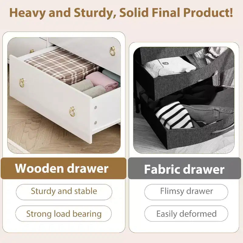 Commode 4 tiroirs style Ferme 37, armoire de rangement haute en bois pour chambre de bébé et chambre à coucher, meuble TV polyvalent pour salon ou entrée