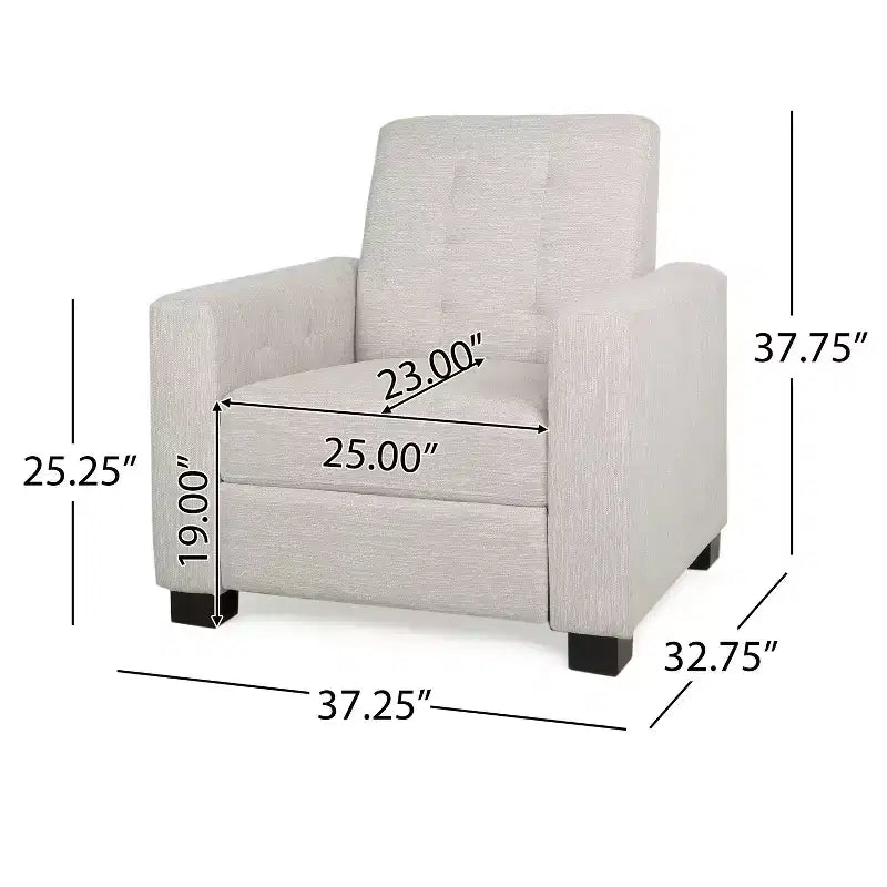 Fauteuil inclinable Craigue Tufted Pushback